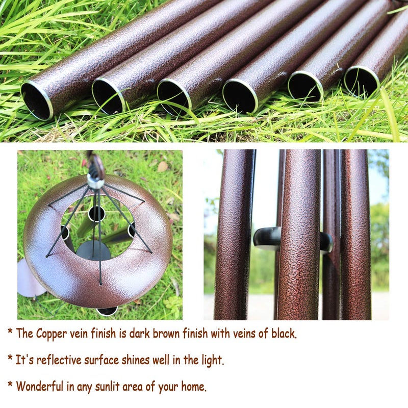 Loving Basso Sympathy Wind Chimes for Outside Deep Tone,45 in Large Windchimes Tuned Deep Tones Memorial Gift for Mom Dad Grandma Loved One,Sympathy Gift Wind Chimes for Garden Patio Hanging DÃ©corï¼ŒBronze - Image 2